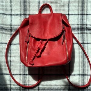 Red mini backpack
